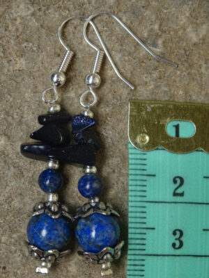 Boucles d’oreille pierre lapis lazuli