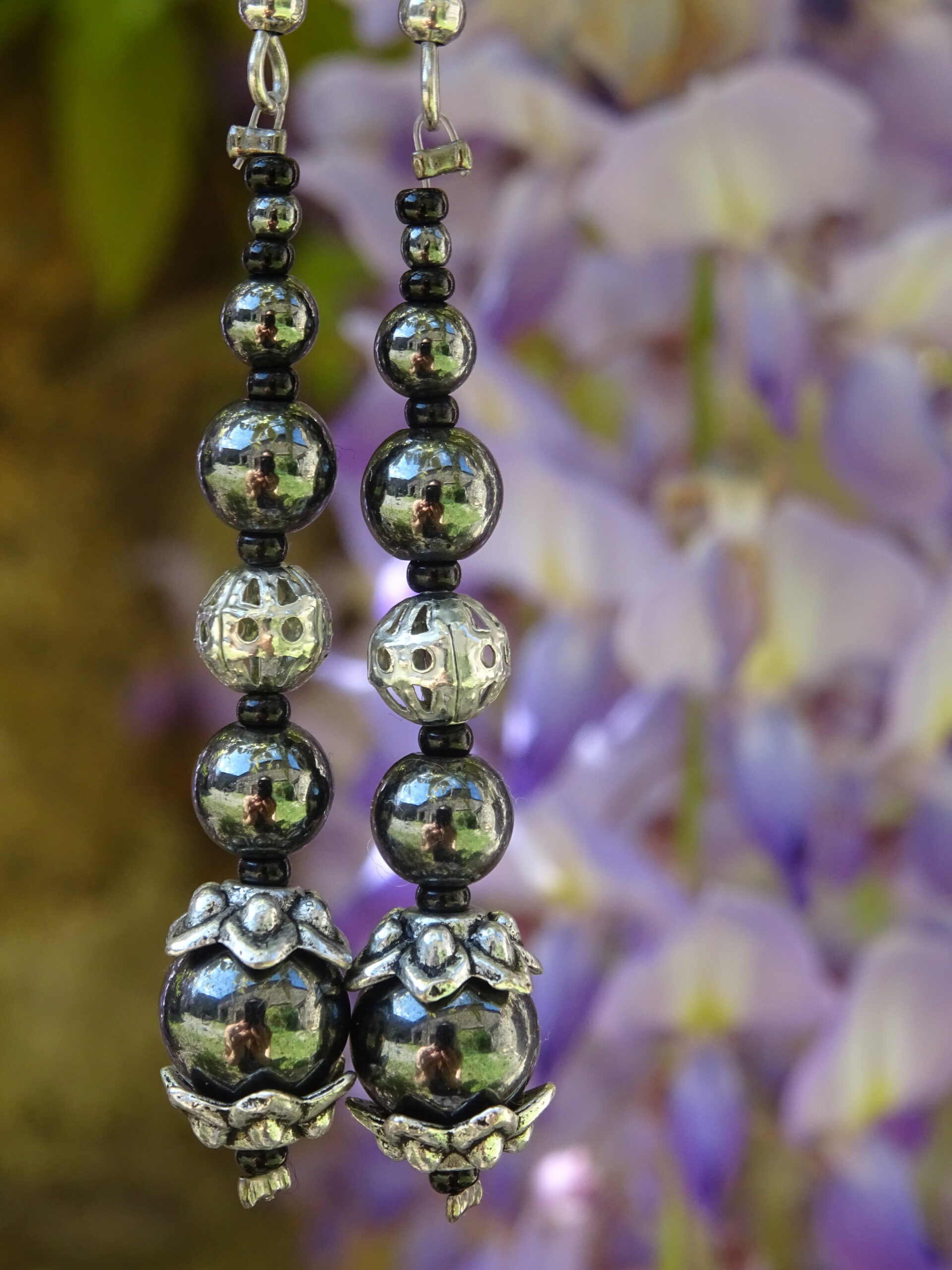 Boucles d’oreille hématite