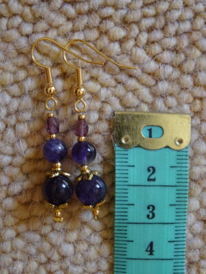 Boucles d’oreille améthyste